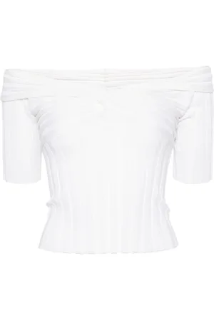 Serafini Twist-detail ribbed top