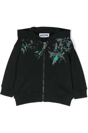 Moschino Logo-print zip-up hoodie