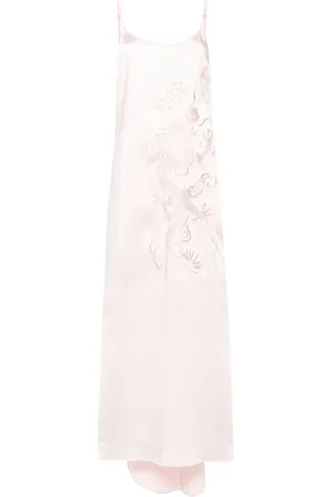 P.A.R.O.S.H. Dragon-embroidered maxi dress