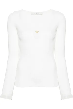 Serafini Logo-plaque ribbed top