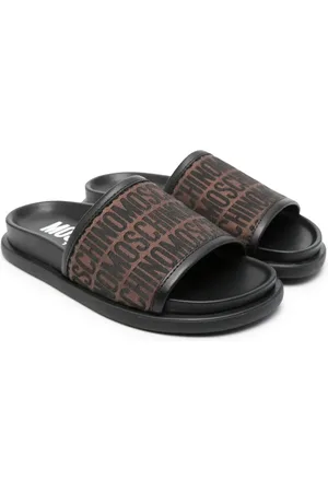 Moschino Logo-jacquard slides