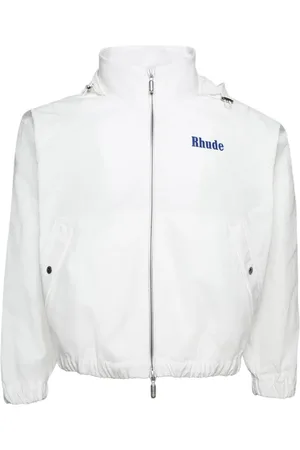 Rhude Logo-print hooded track jacket