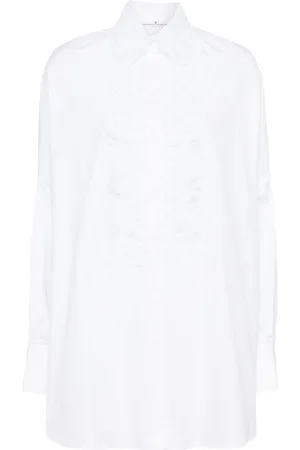 ERMANNO SCERVINO Floral-lace cotton shirt