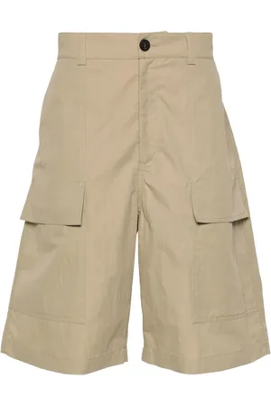 STUDIO NICHOLSON High-waist straight-leg shorts