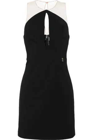 Elisabetta Franchi Cut-out crepe mini dress