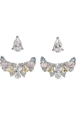 Anabela Chan 18kt white gold Twinkle Ear-Jacket earrings