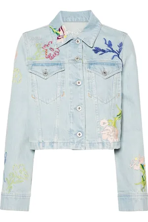 Kenzo Drawn Flowers denim jacket