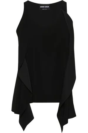 Giorgio Armani Ruffled-detail sleeveless top