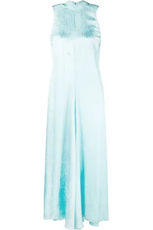 FORTE FORTE Check-jacquard attached-scarf midi dress