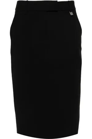 GIUSEPPE DI MORABITO Logo-plaque pencil skirt