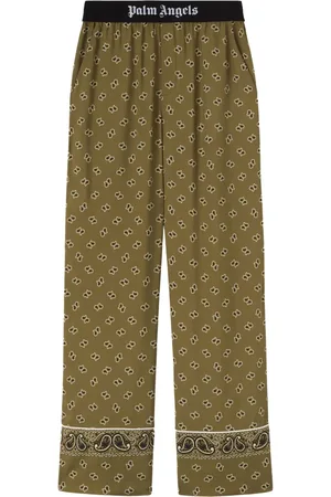 Palm Angels Paisley-print straight-leg trousers