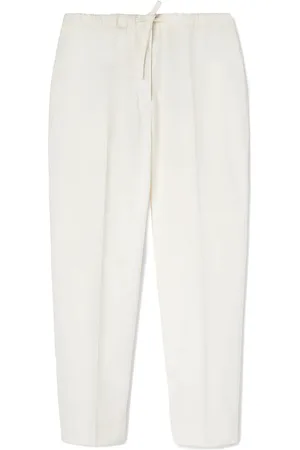 Jil Sander Drawstring-waistband cotton trousers