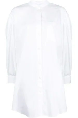 Simone Rocha Band-collar cotton shirt dress