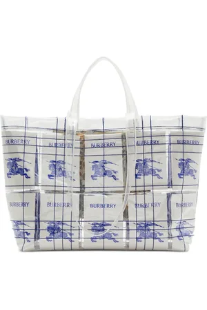 Burberry EKD logo-tag transparent tote bag