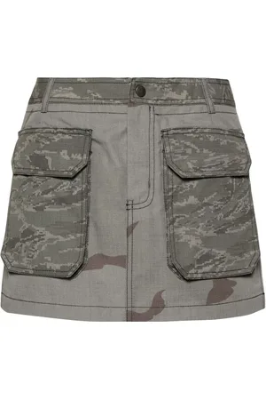 Marine Serre Regenerated camouflage miniskirt
