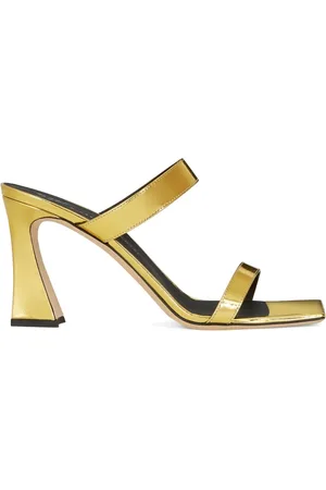 Giuseppe Zanotti Flamina 80mm metallic-finish mules