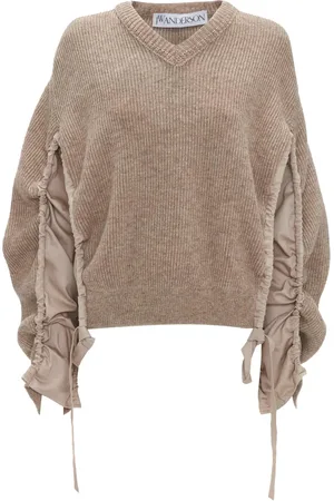 J.W.Anderson Panelled-sleeve ribbed jumper