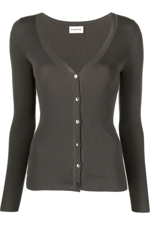 P.A.R.O.S.H. V-neck ribbed cardigsn