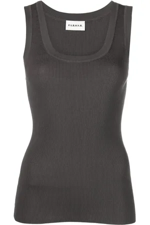 P.A.R.O.S.H. Ribbed cotton-blend top