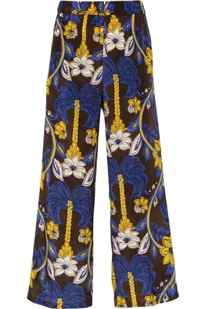 P.A.R.O.S.H. Floral-print silk palazzo trousers