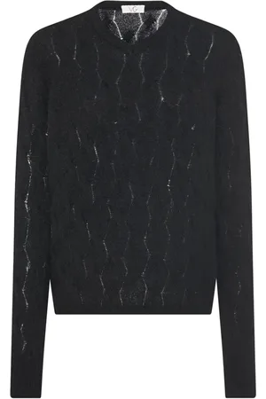 ROSETTA GETTY X Violet Getty pointelle-knit jumper