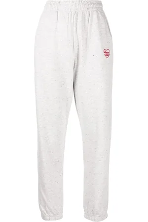 Chocoolate Logo-embroidered cotton track pants