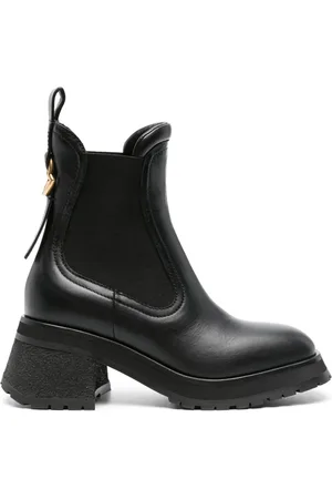 Moncler Gigi 70mm leather Chelsea boots