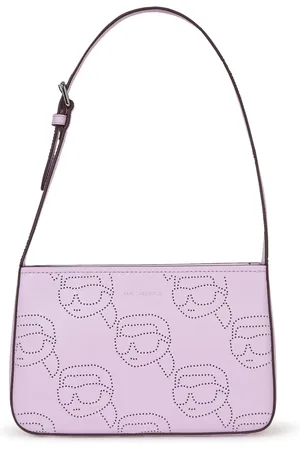 Karl Lagerfeld Ikon perforated leather shoulder bag