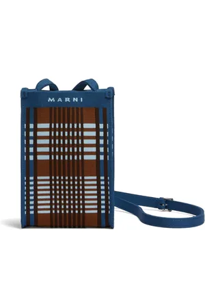 Marni Checked jacquard shoulder bag