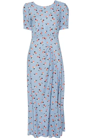P.A.R.O.S.H. Floral-print silk maxi dress