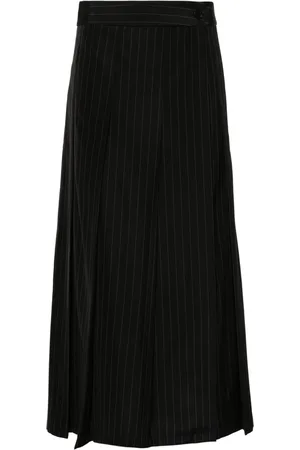 P.A.R.O.S.H. Pinstriped pleated skirt