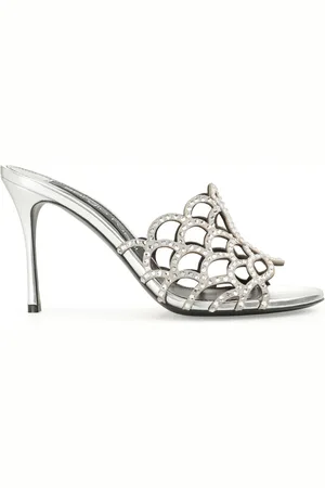Sergio Rossi SR Mermaid 90mm leather mules