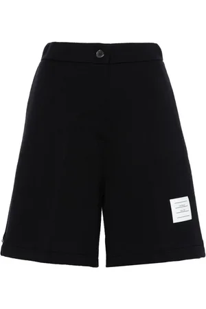 Thom Browne Name-tag ribbed shorts