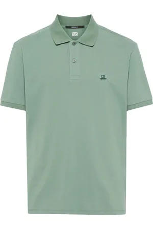C.P. Company Embroidered logo polo shirt