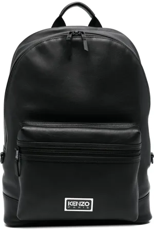 Kenzo Logo-plaque leather backpack