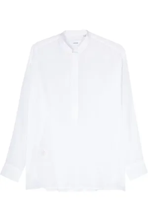 LARDINI Semi-sheer cotton shirt