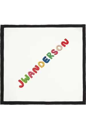 J.W.Anderson Logo-print silk scarf