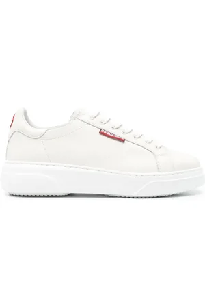 Dsquared2 Logo-tag leather sneakers