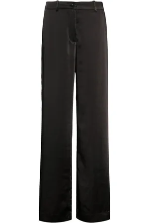 P.A.R.O.S.H. Satin-finish straight-leg trousers