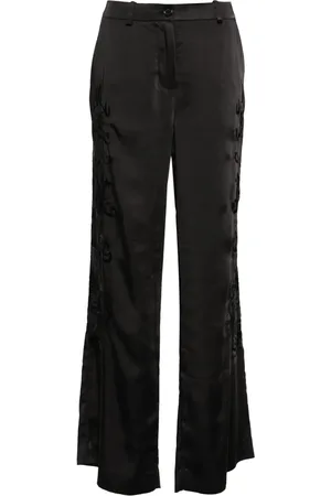 P.A.R.O.S.H. Dragon-embroidered straight trousers