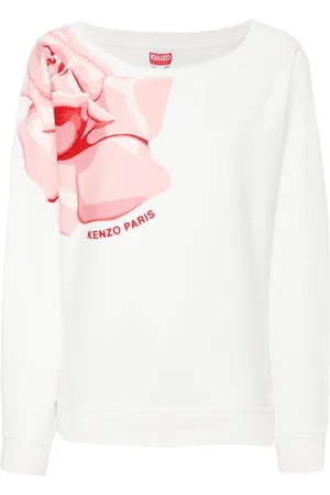 Kenzo Rose-print cotton sweatshirt