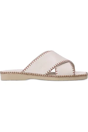Hogan Crossover-strap leather sandals