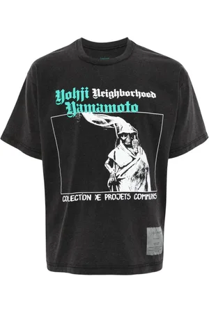 YOHJI YAMAMOTO X NEIGHBORHOOD graphic-print cotton T-shirt