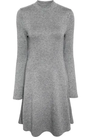 Vince High-neck flared knit dress