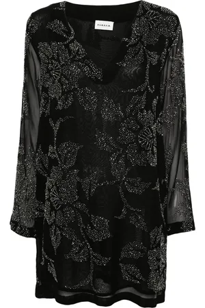 P.A.R.O.S.H. Bead-embroidered midi dress