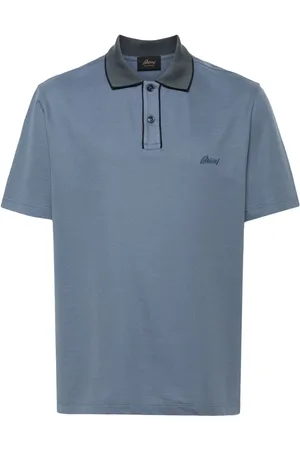 BRIONI Logo-embroidered polo shirt