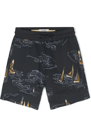 Scotch&Soda Graphic-print cotton track shorts