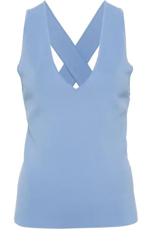 P.A.R.O.S.H. Plunging V-neck knitted top