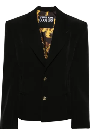 VERSACE Lace-up single-breasted blazer