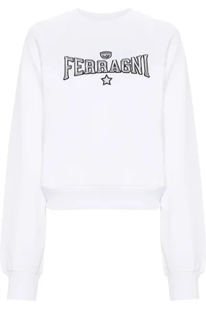 Chiara Ferragni Embroidered-logo cotton sweatshirt